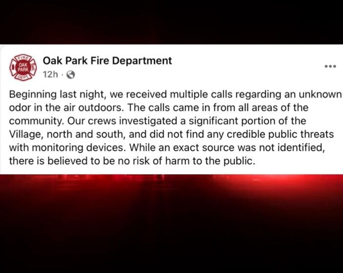Tajemniczy odór w Oak Park i okolicach – straż pożarna uspokaja mieszkańców