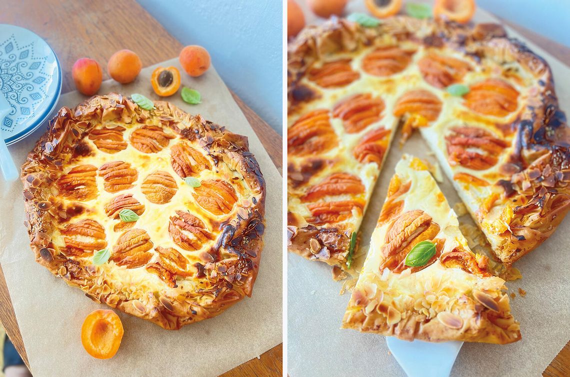 Tarta filo z morelami