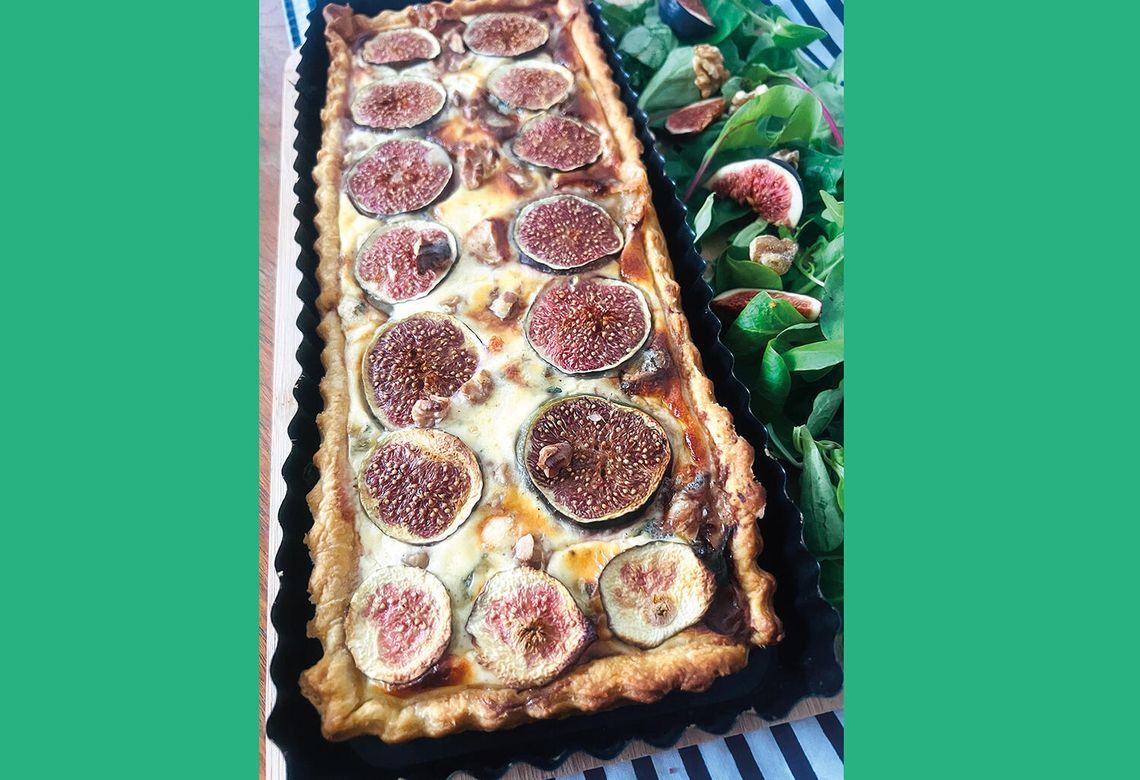 Tarta z konfiturą cebulową i figami Tarta z konfiturą cebulową i figami