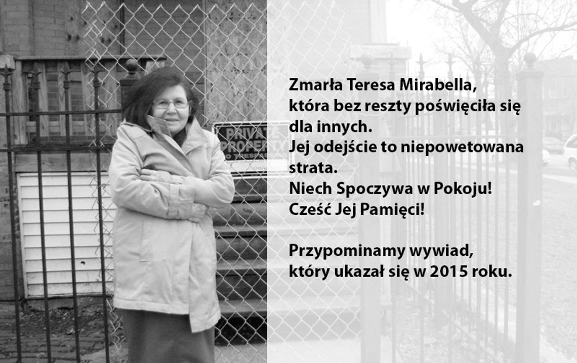 Teresa Mirabella: trzeba stać na Bożym posterunku