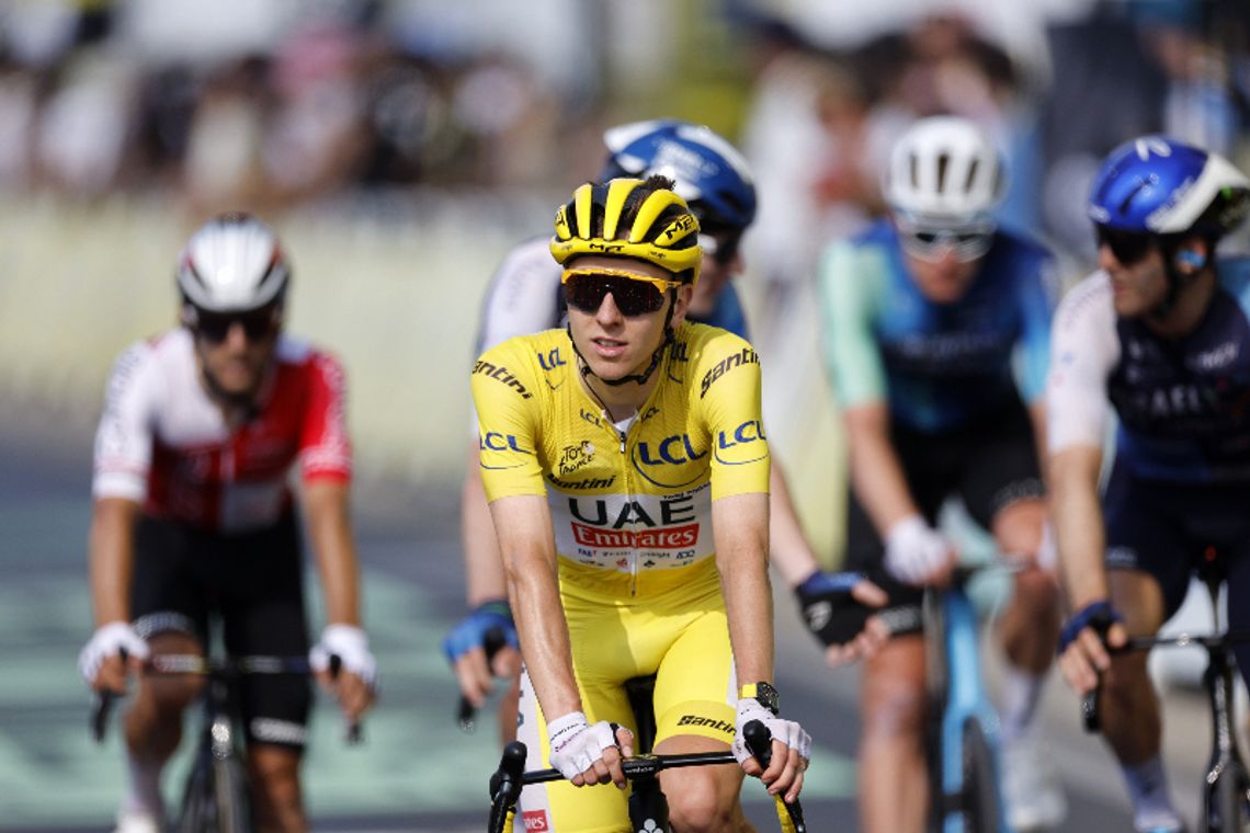 Tour de France - lider Pogacar ściga się z zegarkiem na ręku wartości 340 tys. euro