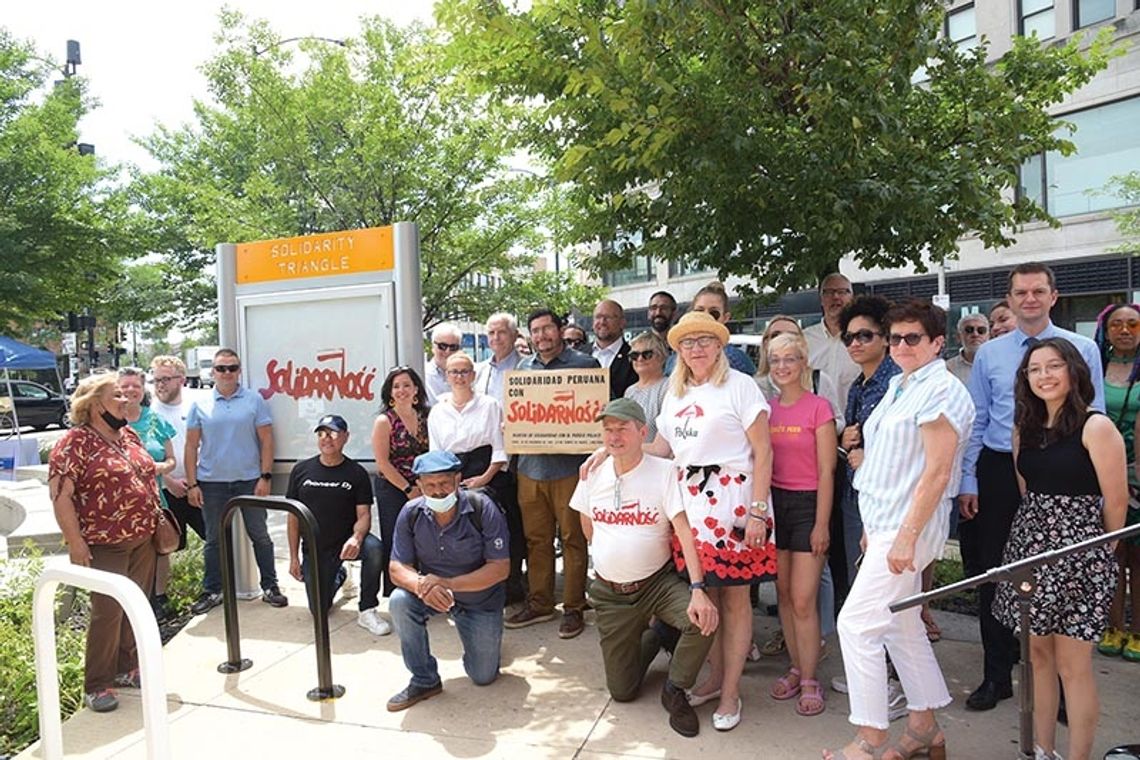 Trójkąt Solidarności w chicagowskiej dzielnicy Avondale