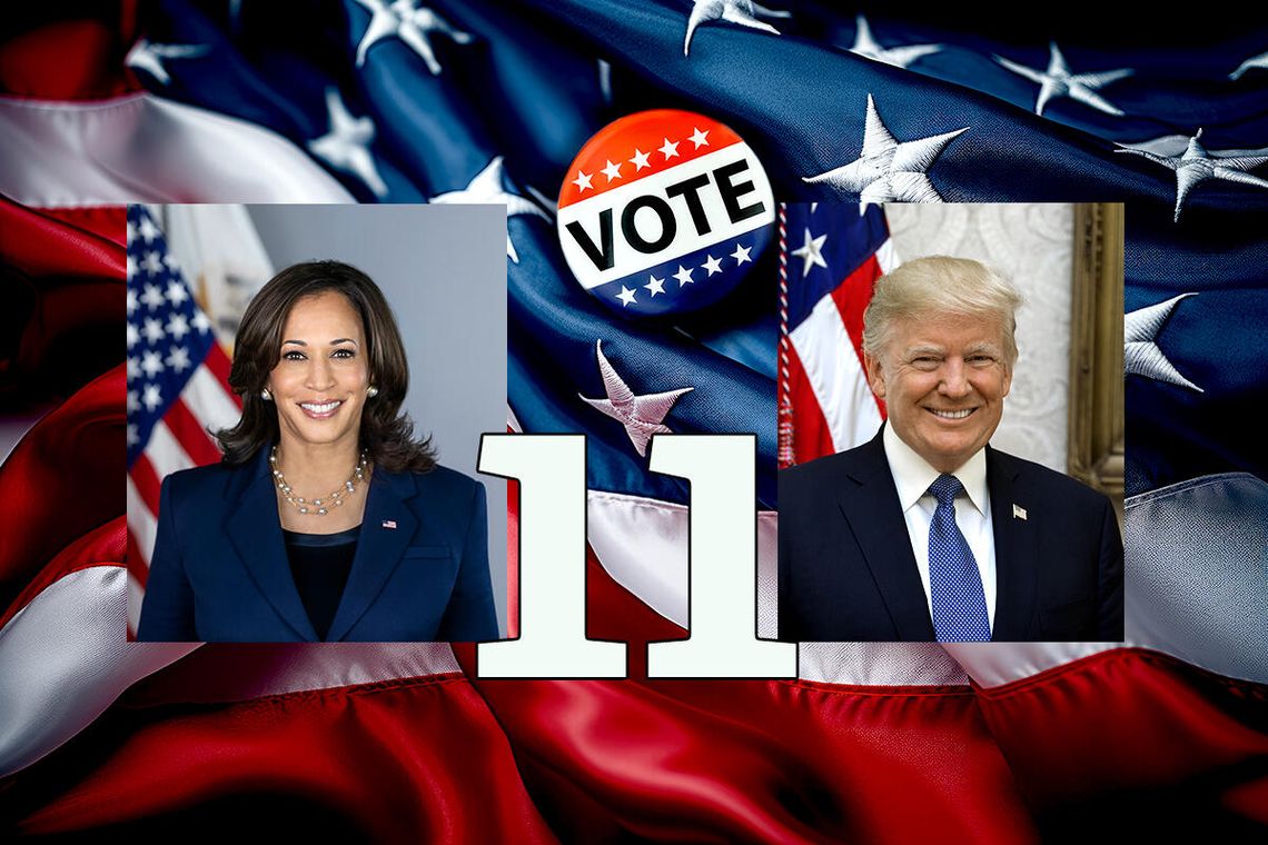 Trump i Harris w Teksasie