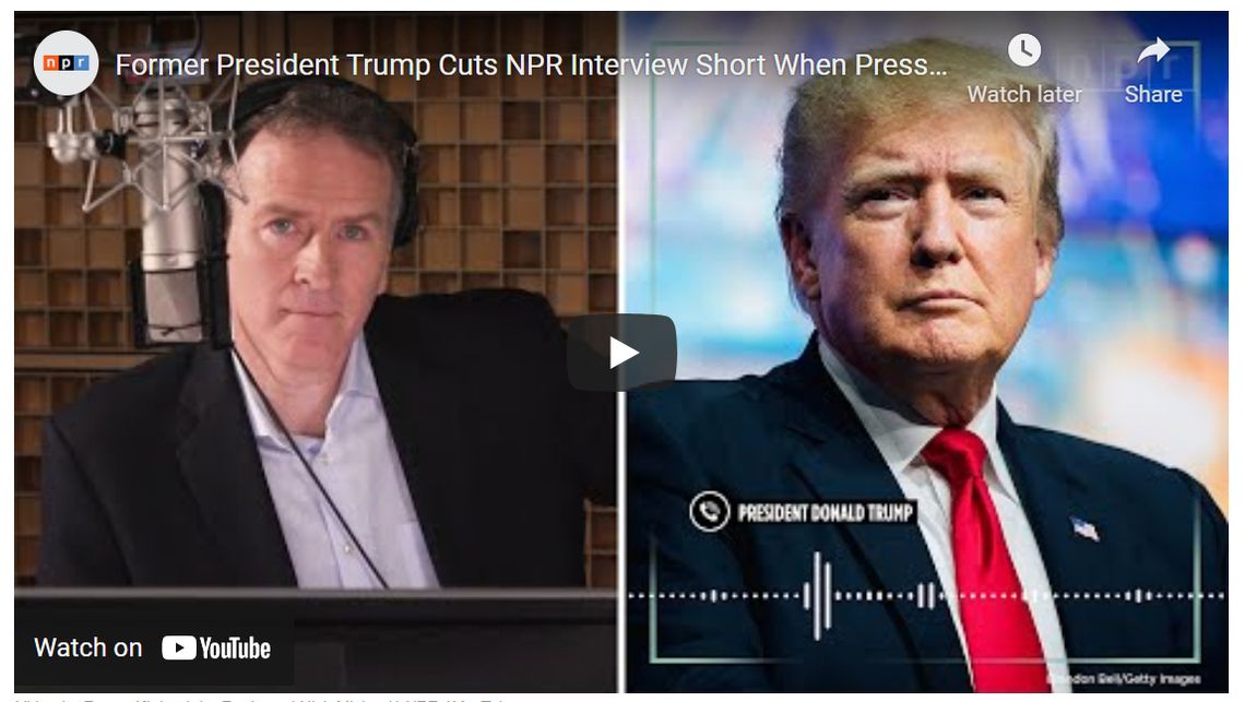 Trump przerwał wywiad dla radia NPR (WIDEO)