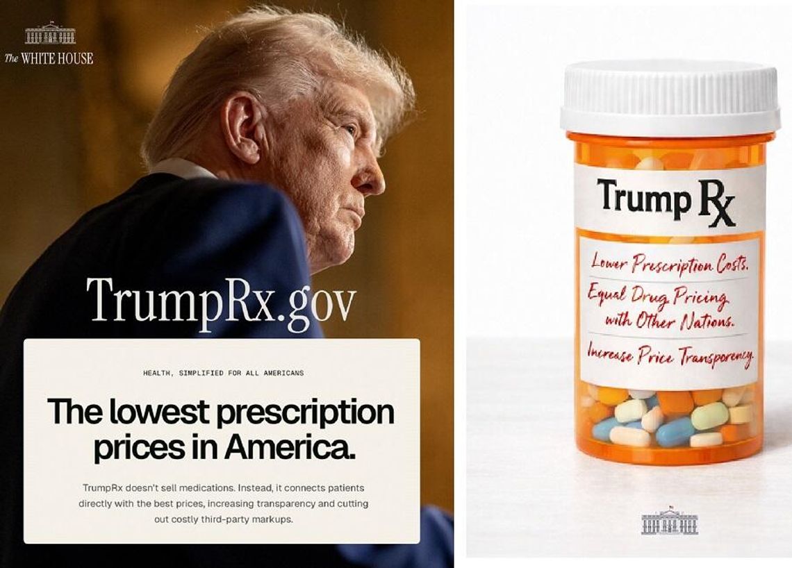 TrumpRx - ruszył rządowy portal z lekami po obniżonych cenach