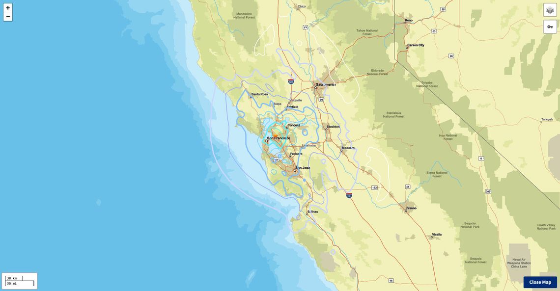 Trzęsienie ziemi o magnitudzie 4,3 w rejonie zatoki San Francisco
