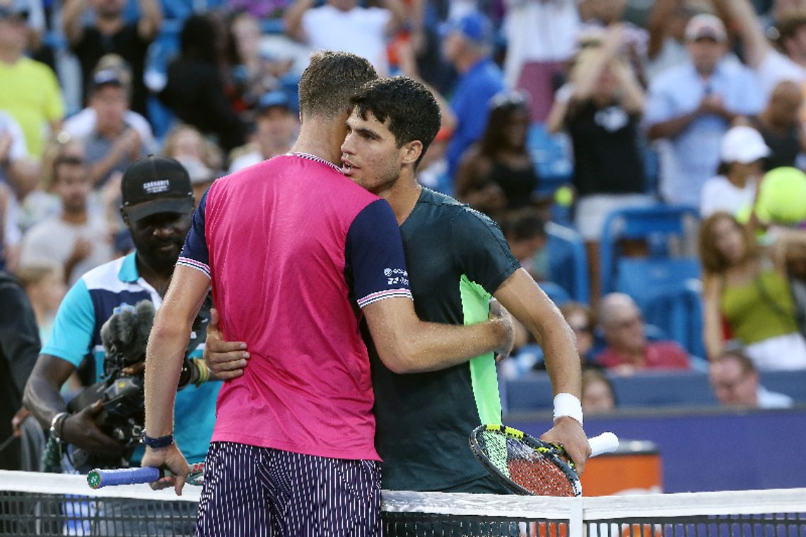 Turniej ATP w Cincinnati - Hurkacz przegrał w półfinale z Alcarazem