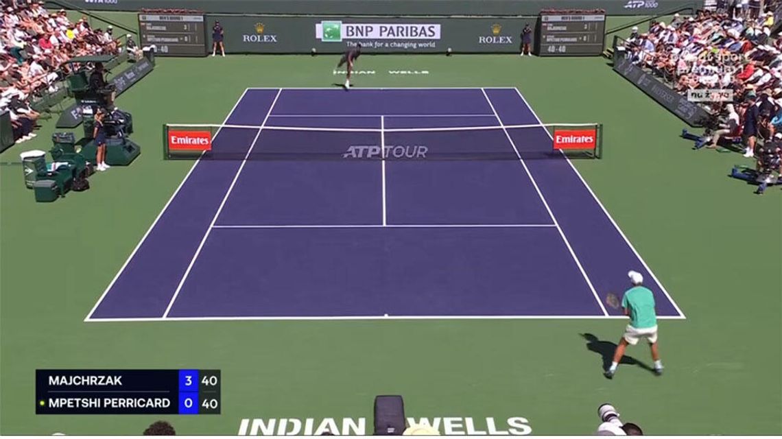 Turniej ATP w Indian Wells - Majchrzak awansował do drugiej rundy i zagra z Djokovicem