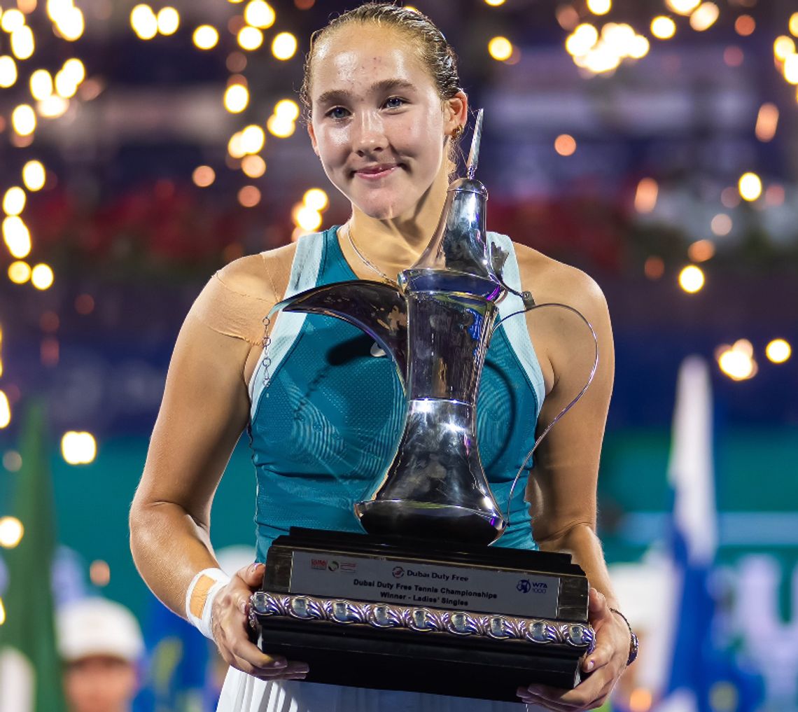 Turniej w Dubaju - Andriejewa najmłodszą zwyciężczynią imprezy rangi WTA 1000