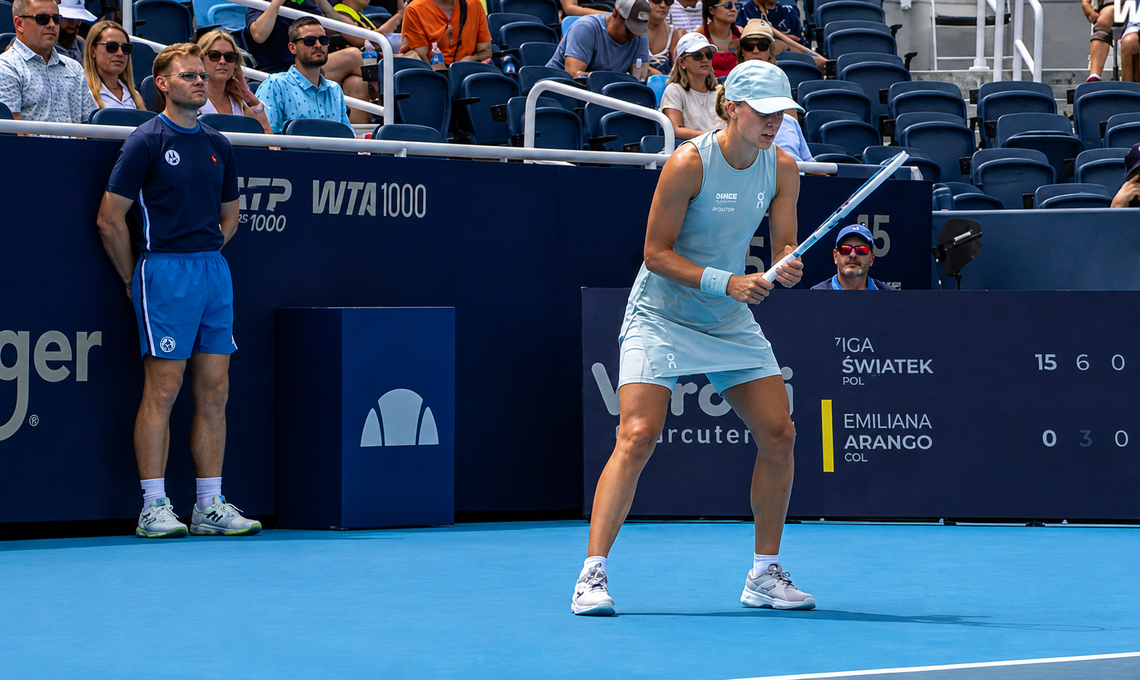 Turniej WTA w Cincinnati - Świątek: musiałam przyzwyczaić się do kortu (WIDEO)