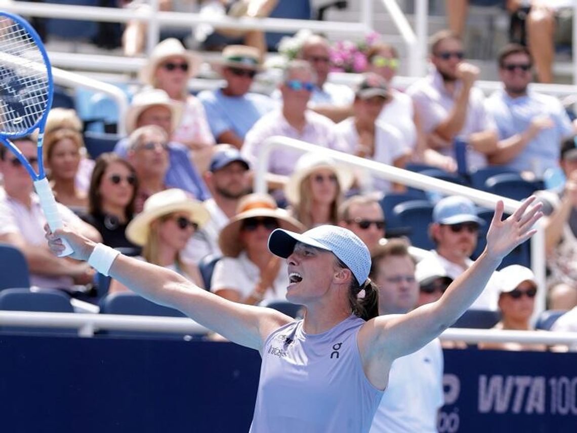 Turniej WTA w Cincinnati - Włoszka Paolini rywalką Świątek w finale Turniej WTA w Cincinnati - Włoszka Paolini rywalką Świątek w finale