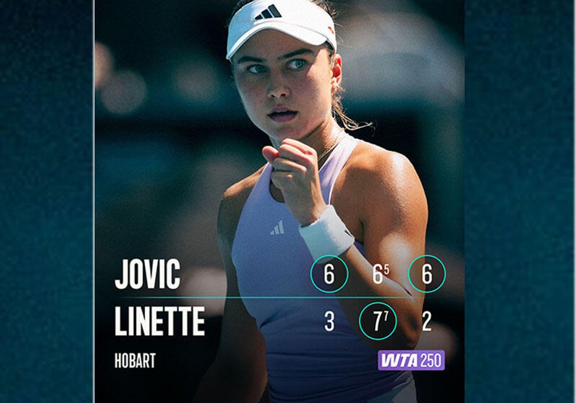 Turniej WTA w Hobart - Linette przegrała w ćwierćfinale