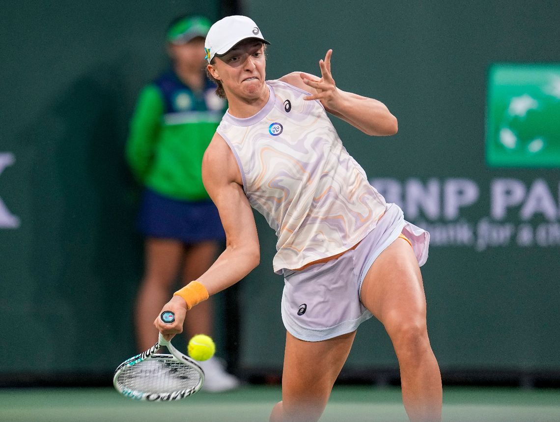 Turniej WTA w Indian Wells - awans Świątek po trudnym meczu do 1/8 finału