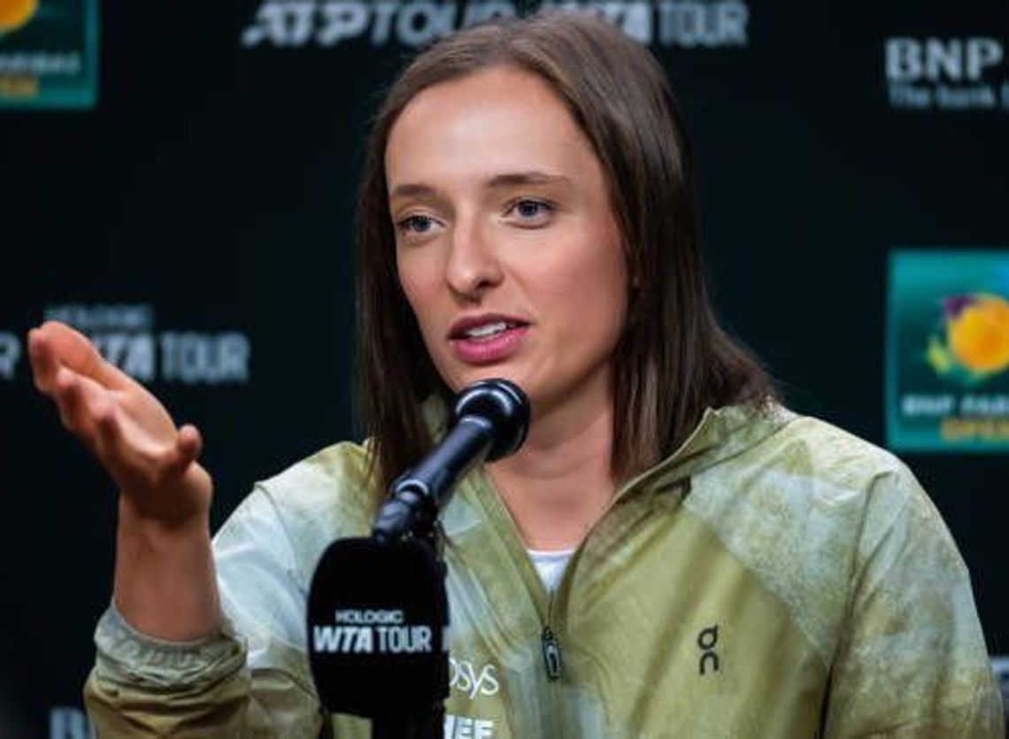 Turniej WTA w Indian Wells - Świątek gra dalej i odkrywa nowe hobby