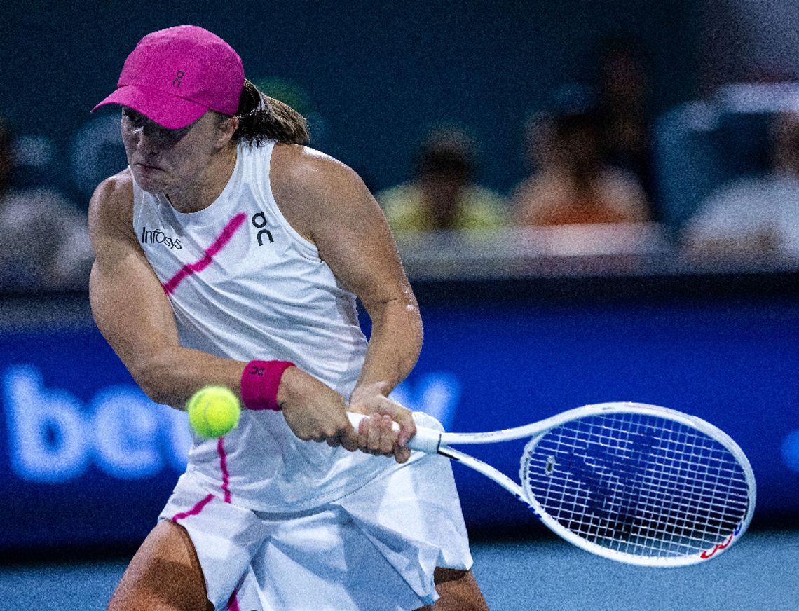 Turniej WTA w Miami - Świątek odpadła w 1/8 finału