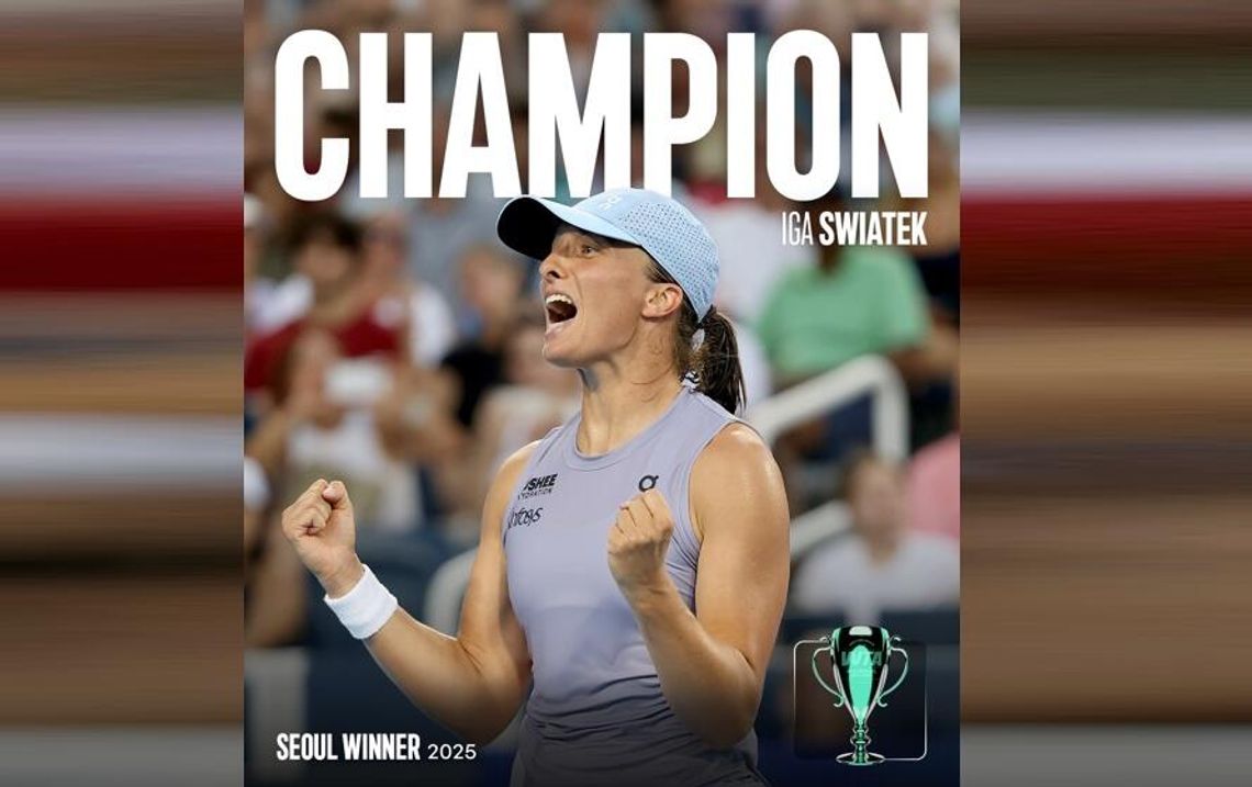 Turniej WTA w Seulu - triumf Igi Świątek Turniej WTA w Seulu - triumf Igi Świątek