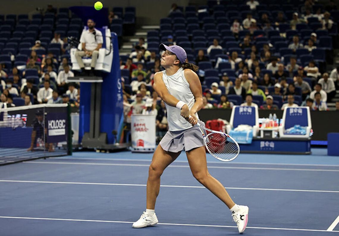 Turniej WTA w Wuhan - awans Świątek do 1/8 finału