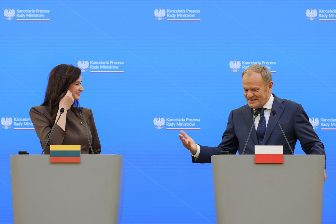Tusk: koordynacja z Litwą, jeśli chodzi o prowokacje Rosji - absolutnie konieczna