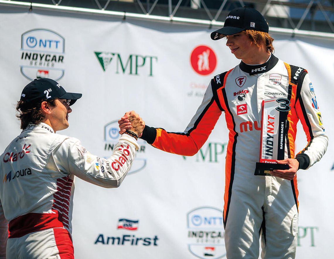 Tymek Kucharczyk po raz trzeci na podium Indy NXT