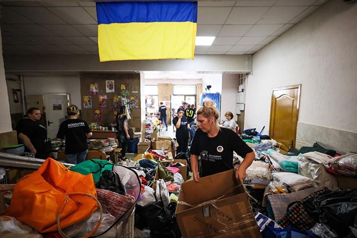 Ukraina. Codziennie niemal 700 osób otrzymuje pomoc w punkcie humanitarnym w Odessie