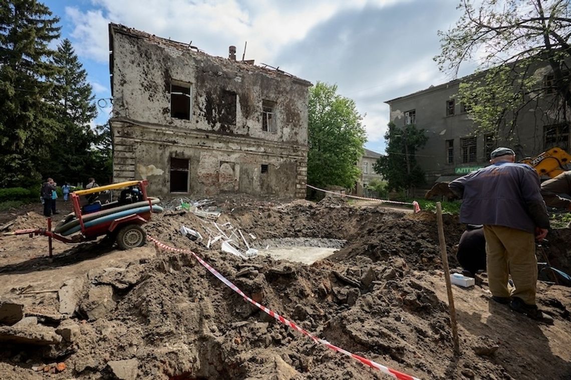 Ukraina. Rosyjskie drony zaatakowały Charków, ranne zostały cztery osoby.