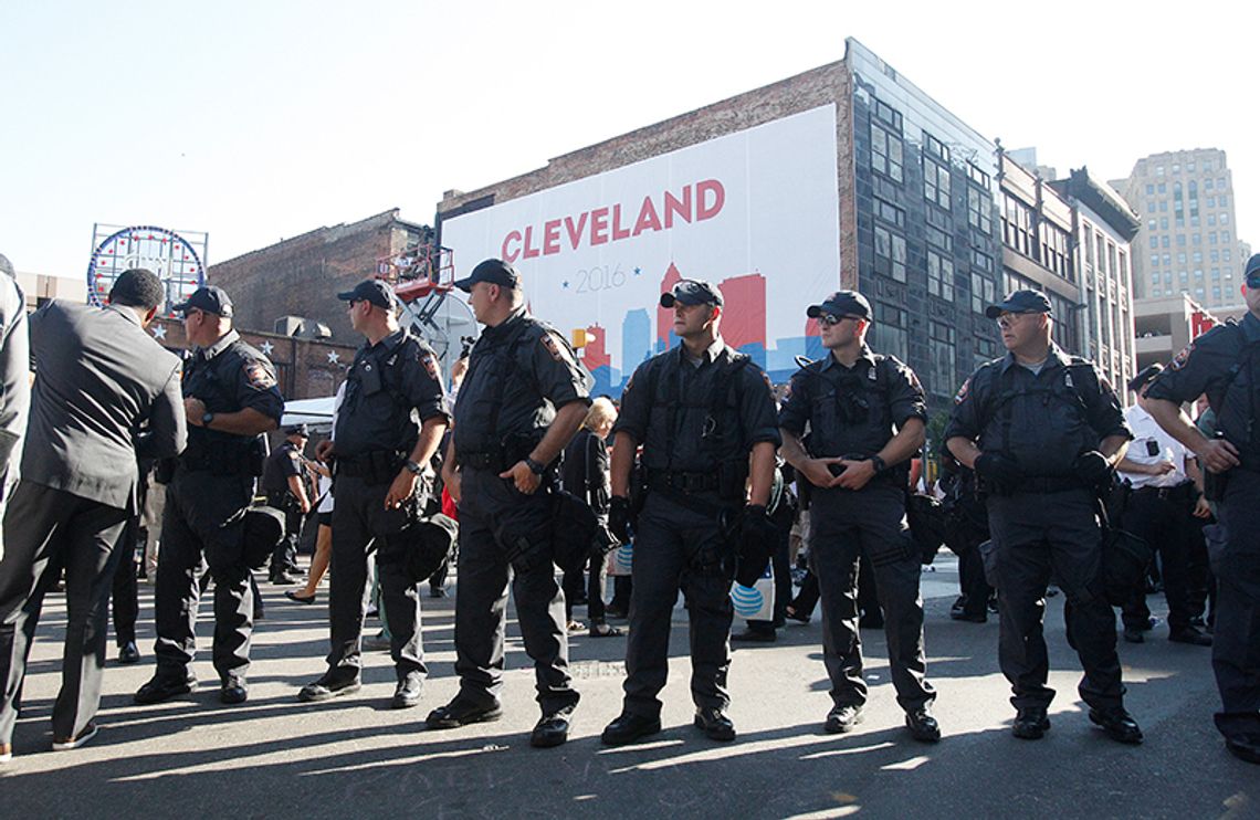 Ulice Cleveland w czasie konwencji GOP pod nadzorem policji (ZDJĘCIA)