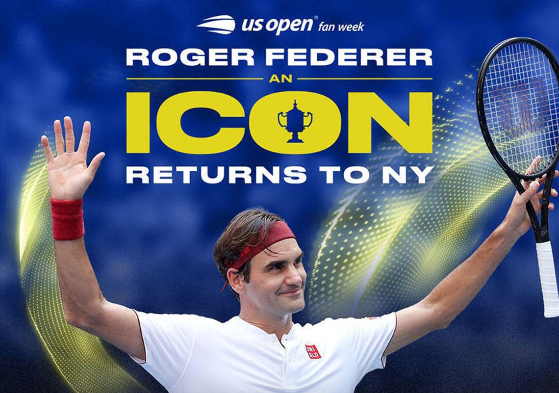 US Open - Federer meczem pokazowym pożegna się z fanami