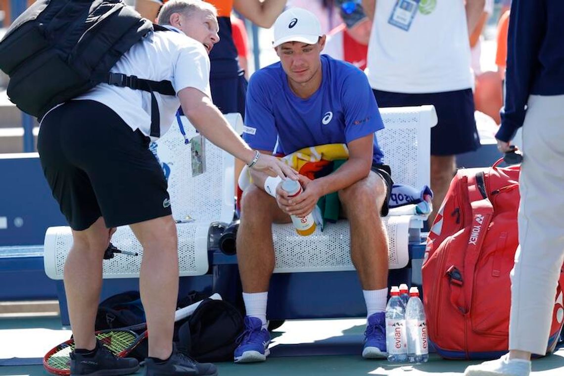 US Open - Majchrzak: ból był zbyt duży