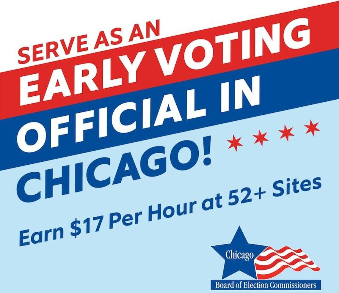 Uwaga! Praca w komisji wczesnego głosowania na południu Chicago