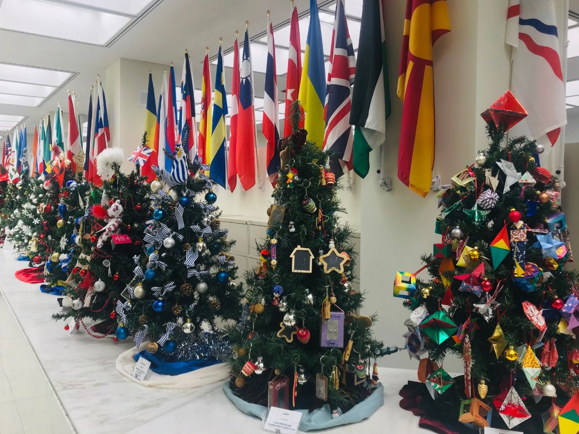 Visitors invited to see Christmas trees from around the world brighten office of County Treasurer Pappas for 20th year