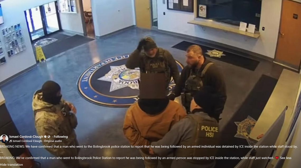 W Bolingbrook imigrant aresztowany przez agentów federalnych na posterunku miejscowej policji (WIDEO)