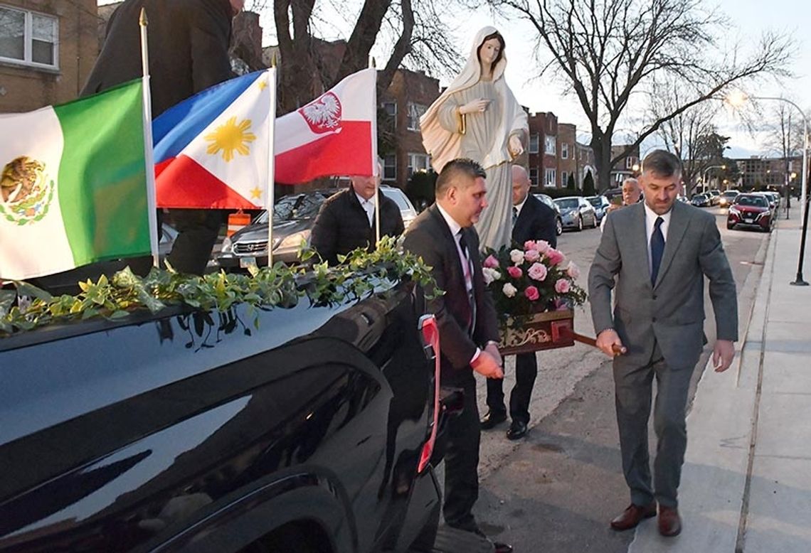 W kościele św. Ferdynanda powitano figurę Matki Bożej Królowej Pokoju