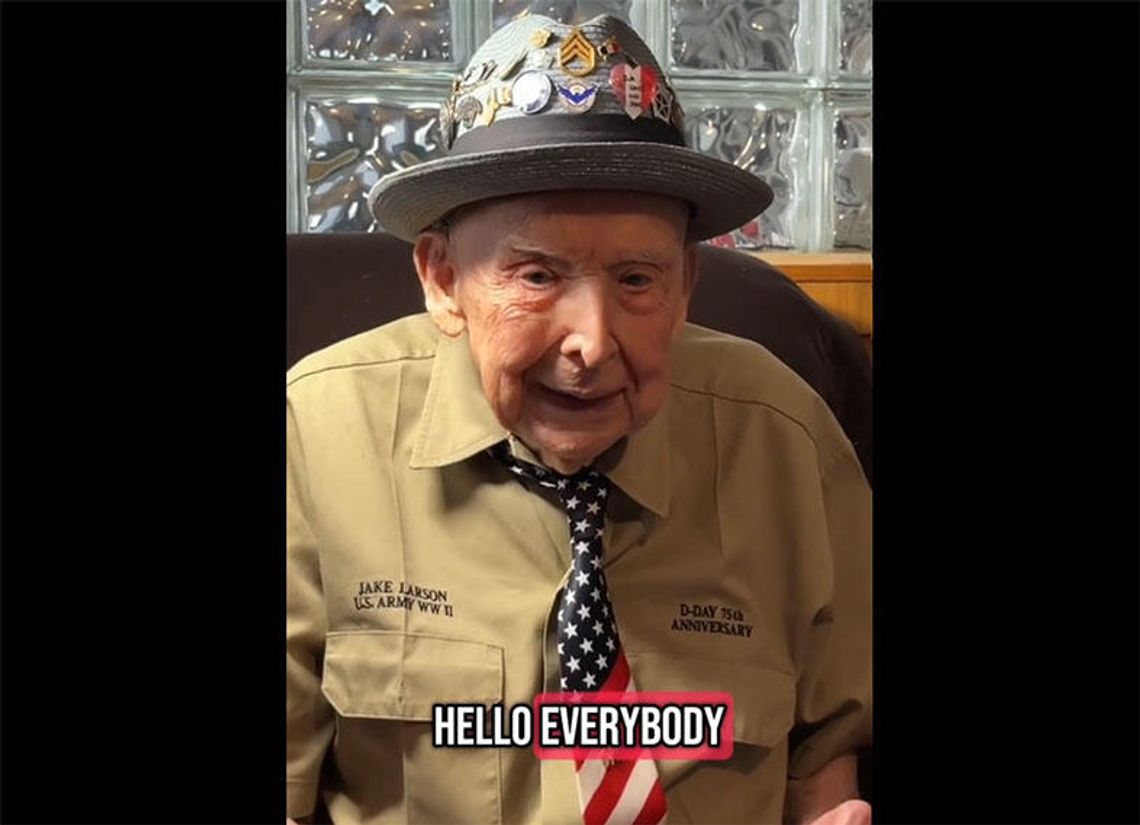 Weteran II wojny światowej i gwiazda TikToka „Papa Jake” zmarł w wieku 102 lat
