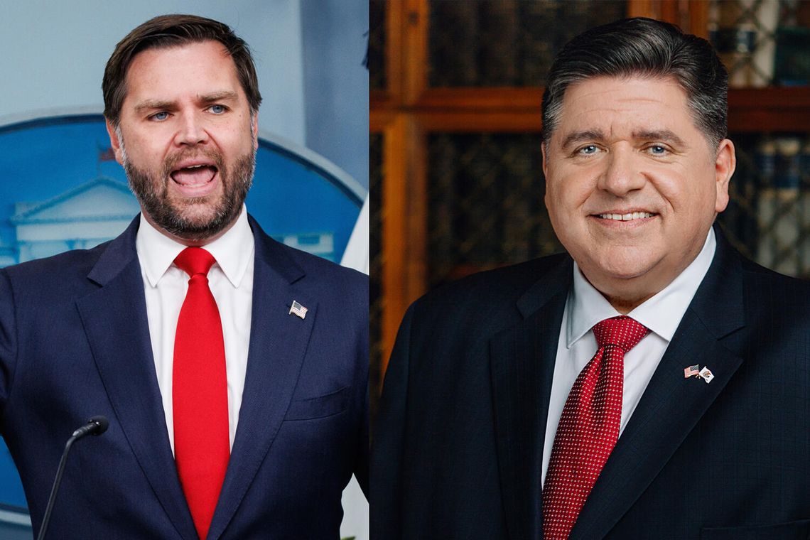 Wiceprezydent Vance oskarża Pritzkera o wzrost przemocy w Chicago, gubernator ostro odpowiada