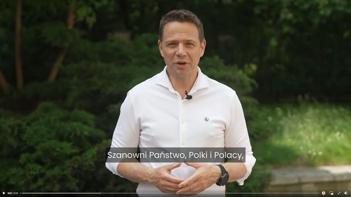 (WIDEO) Trzaskowski dziękuje wyborcom za wsparcie i mobilizuje do dalszego działania