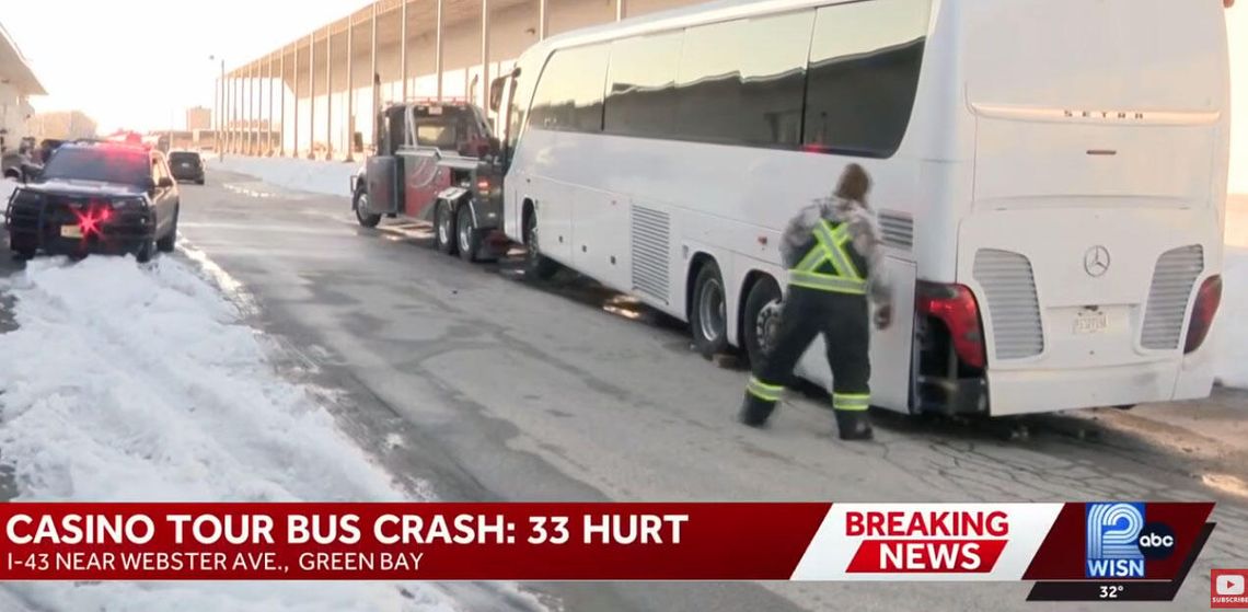 Wielu rannych po wypadku autokaru z Chicago w Wisconsin Wielu rannych po wypadku autokaru z Chicago w Wisconsin