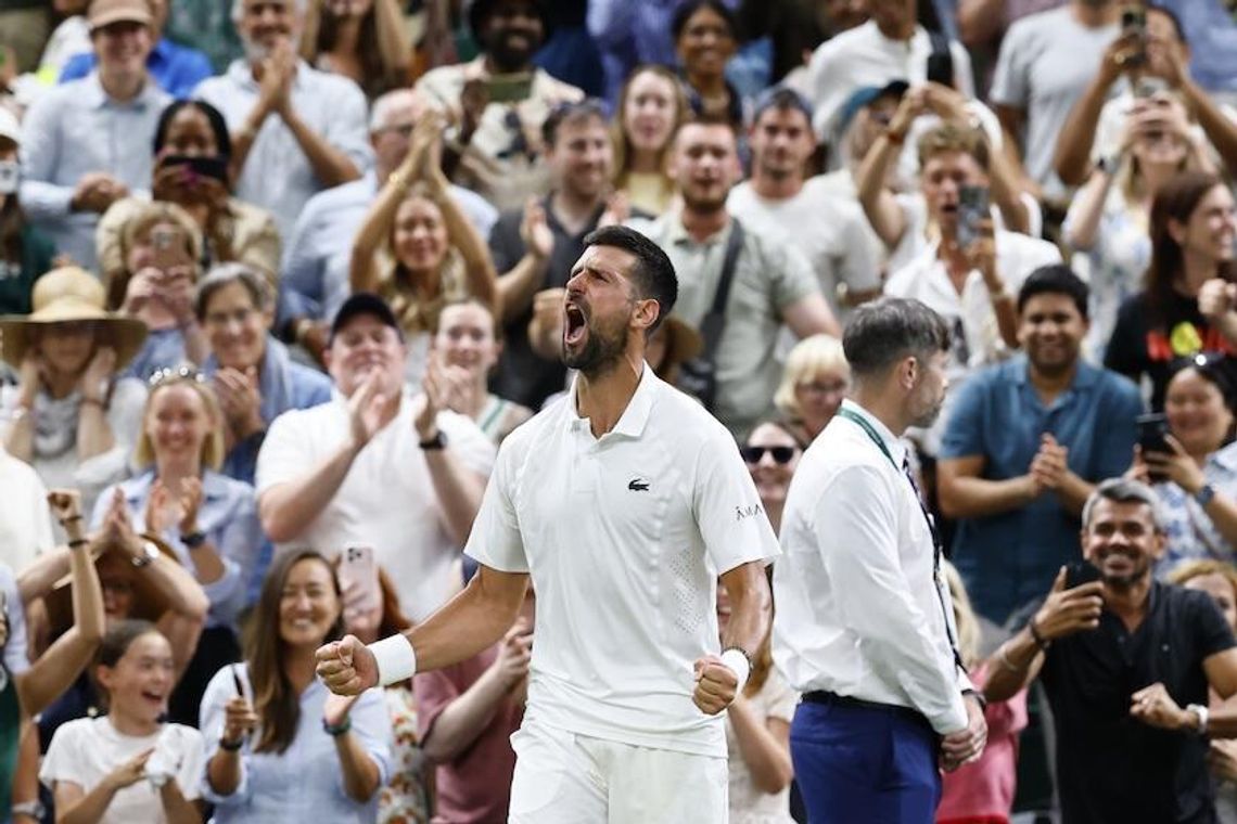 Wimbledon - Djoković rywalem Sinnera w półfinale