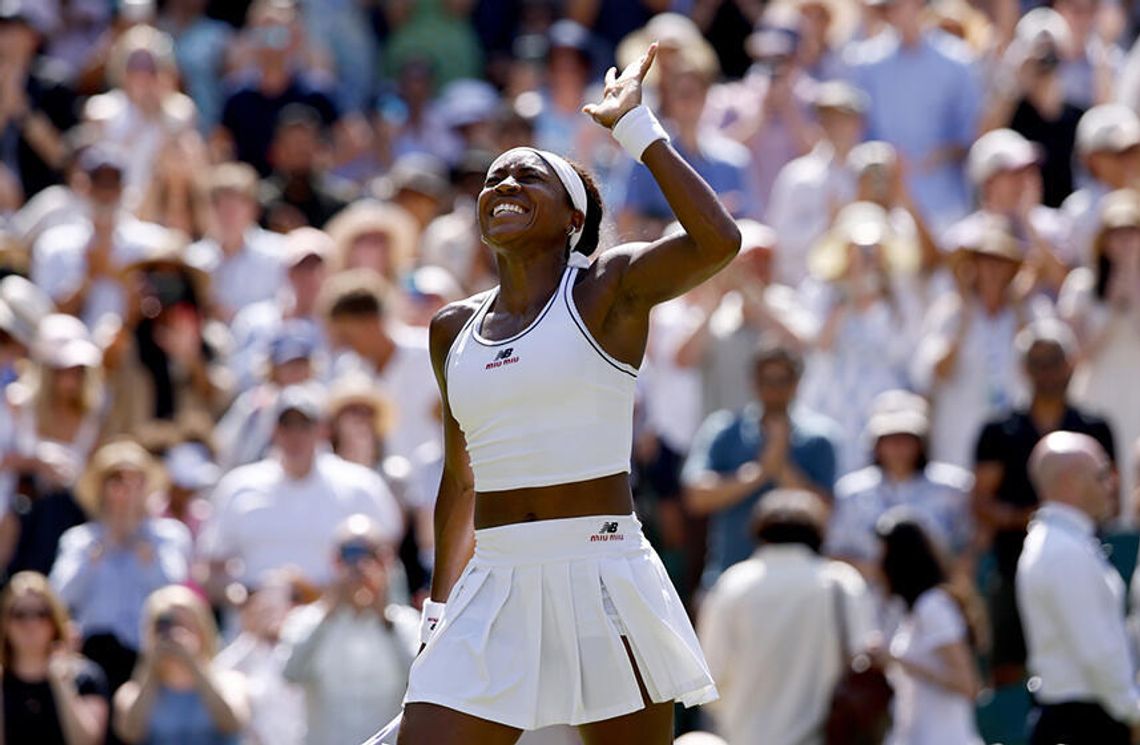 Wimbledon - Gauff pierwszą półfinalistką Wimbledon - Gauff pierwszą półfinalistką