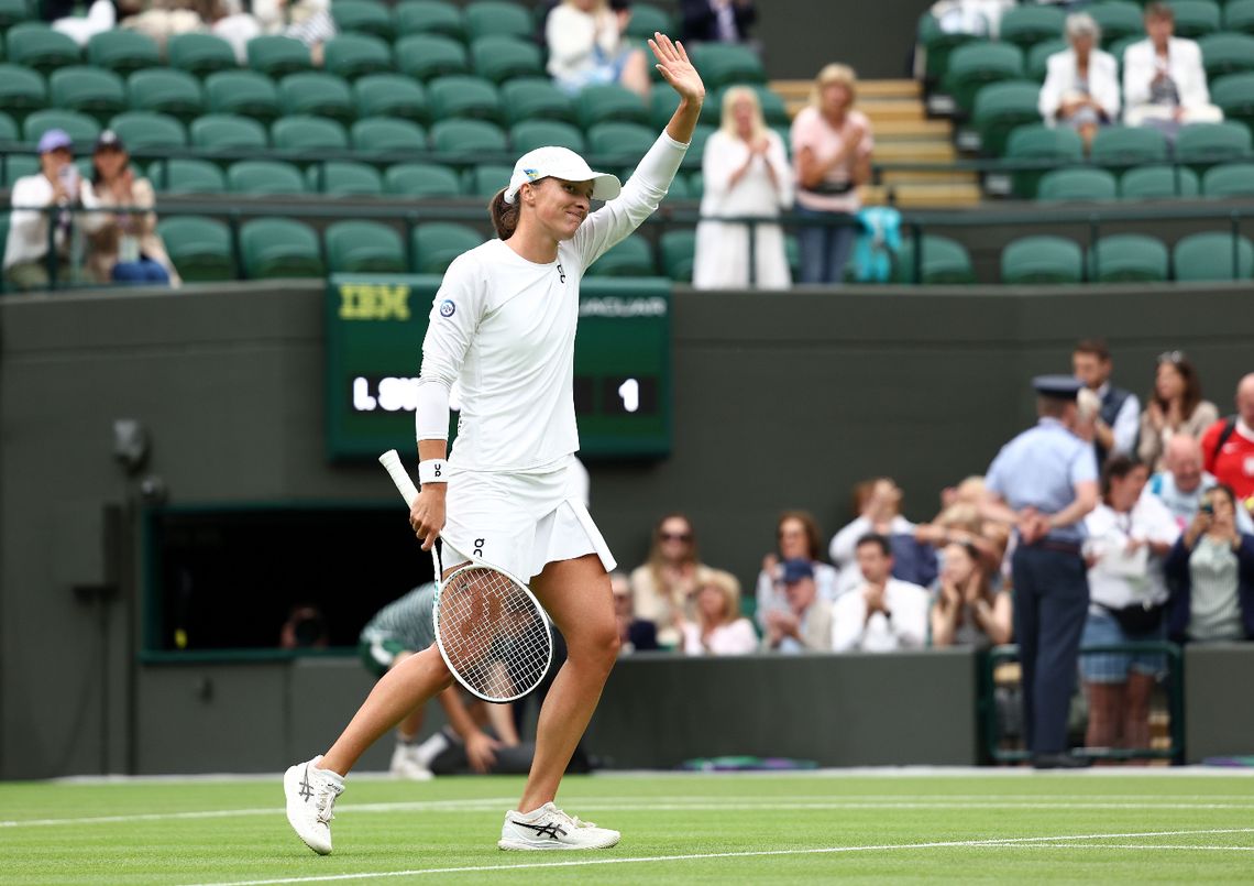 Wimbledon - Iga Świątek awansowała do drugiej rundy