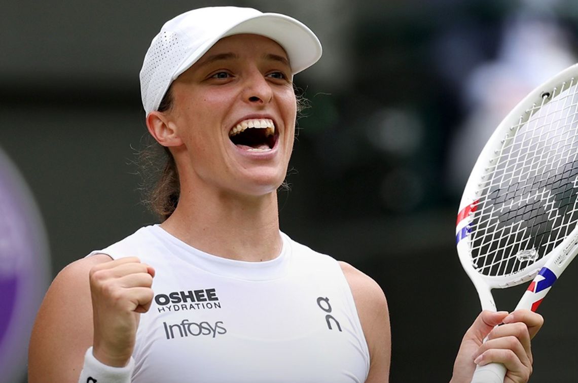 Wimbledon - Świątek pierwszy raz w karierze w półfinale w Londynie