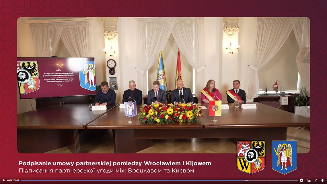 Wrocław i Kijów podpisały umowę o współpracy (WIDEO)