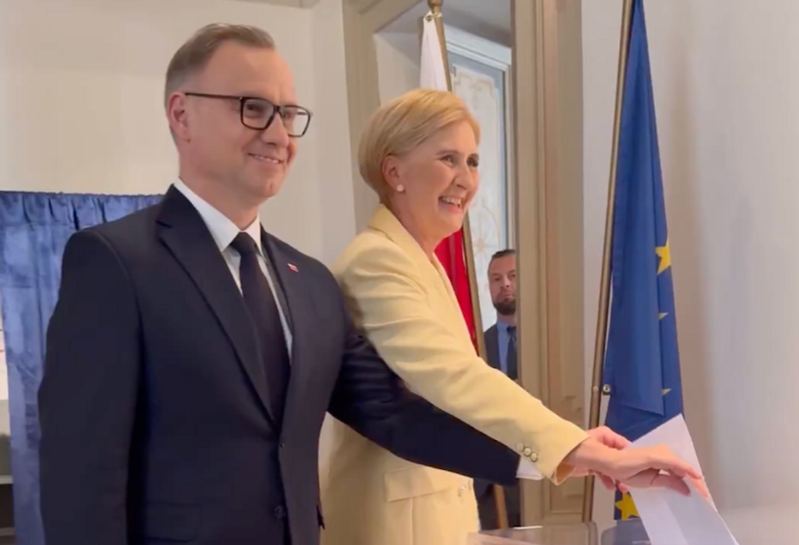 Wybory prezydenckie. Prezydent Duda z małżonką głosowali w Instytucie Polskim w Rzymie