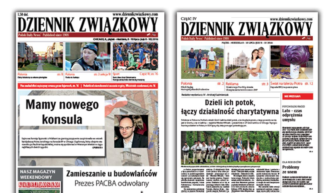 Wydanie weekendowe "Dziennika Związkowego" już w sklepach