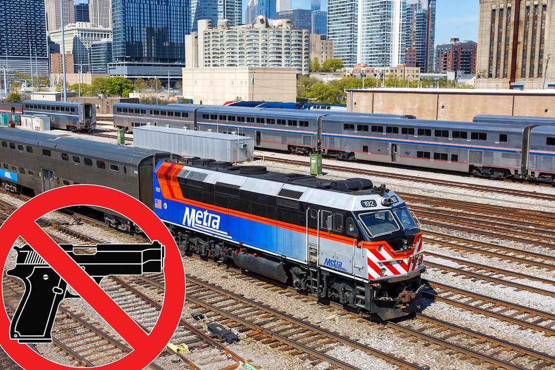 Zakaz broni w autobusach i pociągach w Illinois utrzymany w mocy