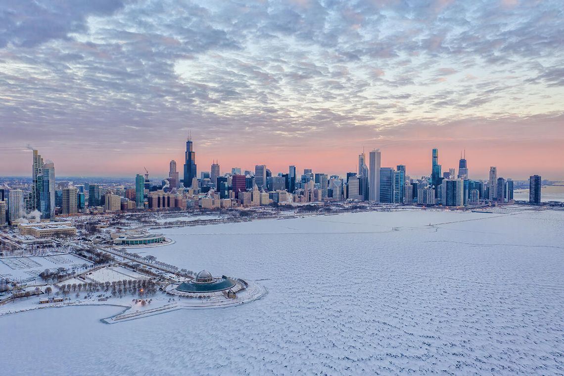 Zimowy poranek w Chicago