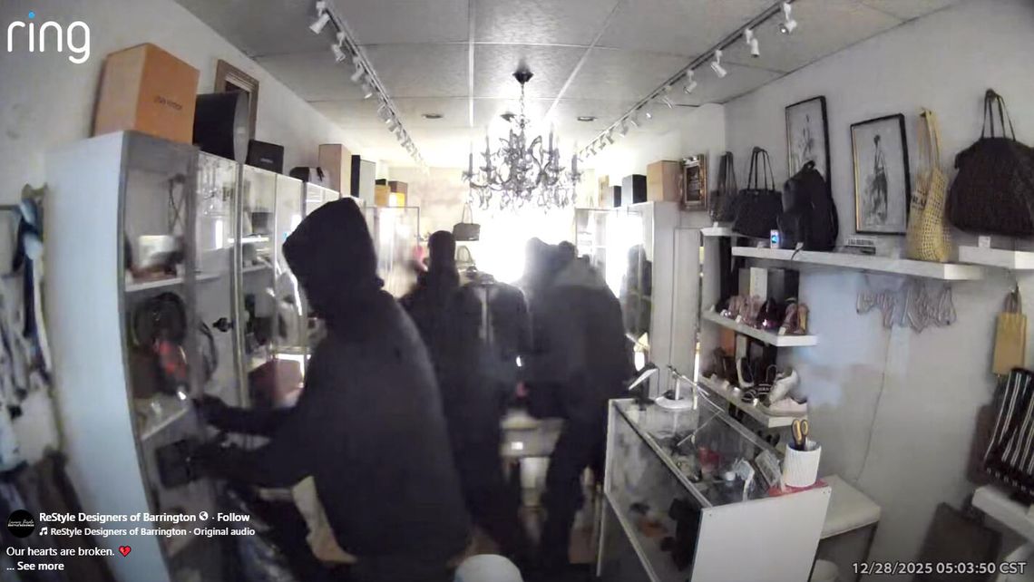 Złodzieje ogołocili luksusowy butik w Barrington (WIDEO)