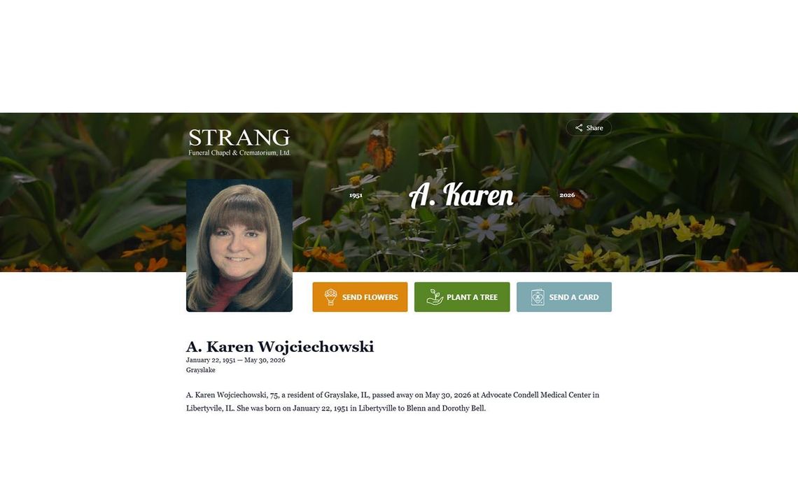 Zmarła Karen Wojciechowski, wieloletnia komisarz straży pożarnej w Grayslake