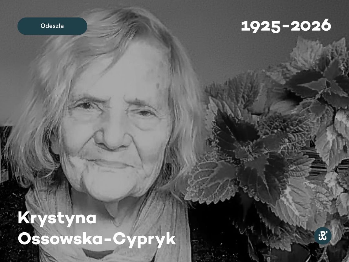 Zmarła Krystyna Ossowska-Cypryk, sanitariuszka w Powstaniu Warszawskim