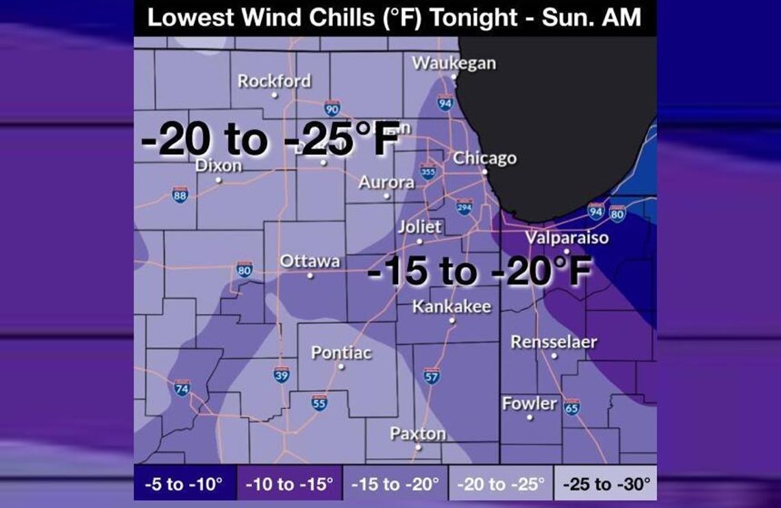 Znaczna część Midwestu pod wpływem arktycznego powietrza Znaczna część Midwestu pod wpływem arktycznego powietrza
