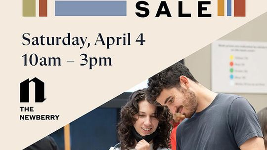 Miniwyprzedaż używanych książek w Newberry Library